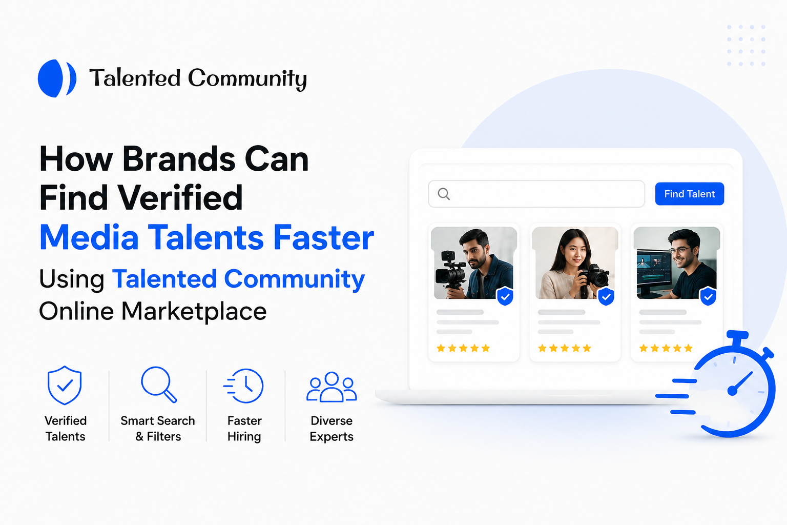 How Brands Can Find Verified Media Talents Faster Using Talented Community Online Marketplace
